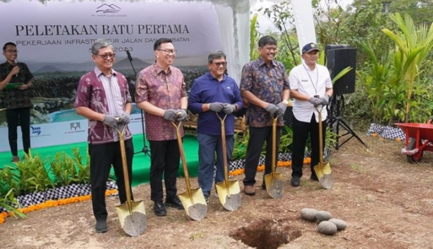 Desa Antap Hadirkan Pariwisata Berkelanjutan, PT Antap Alam Lestari Groundbreaking Jalan dan Jembatan